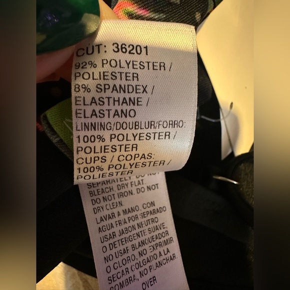 Next Botanix Soft Cup Sport Womens Bikini Top Multicolor NWT - Picture 7 of 7